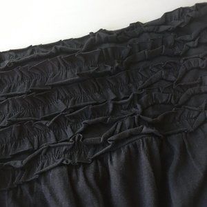 Black strapless dress with ruffle bust Xhilaration